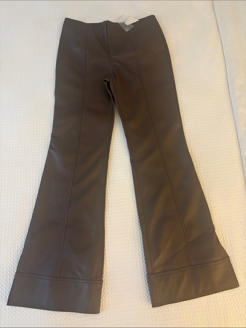 “ We The Free” Brown Faux-Leather Flared Pants New with Tags